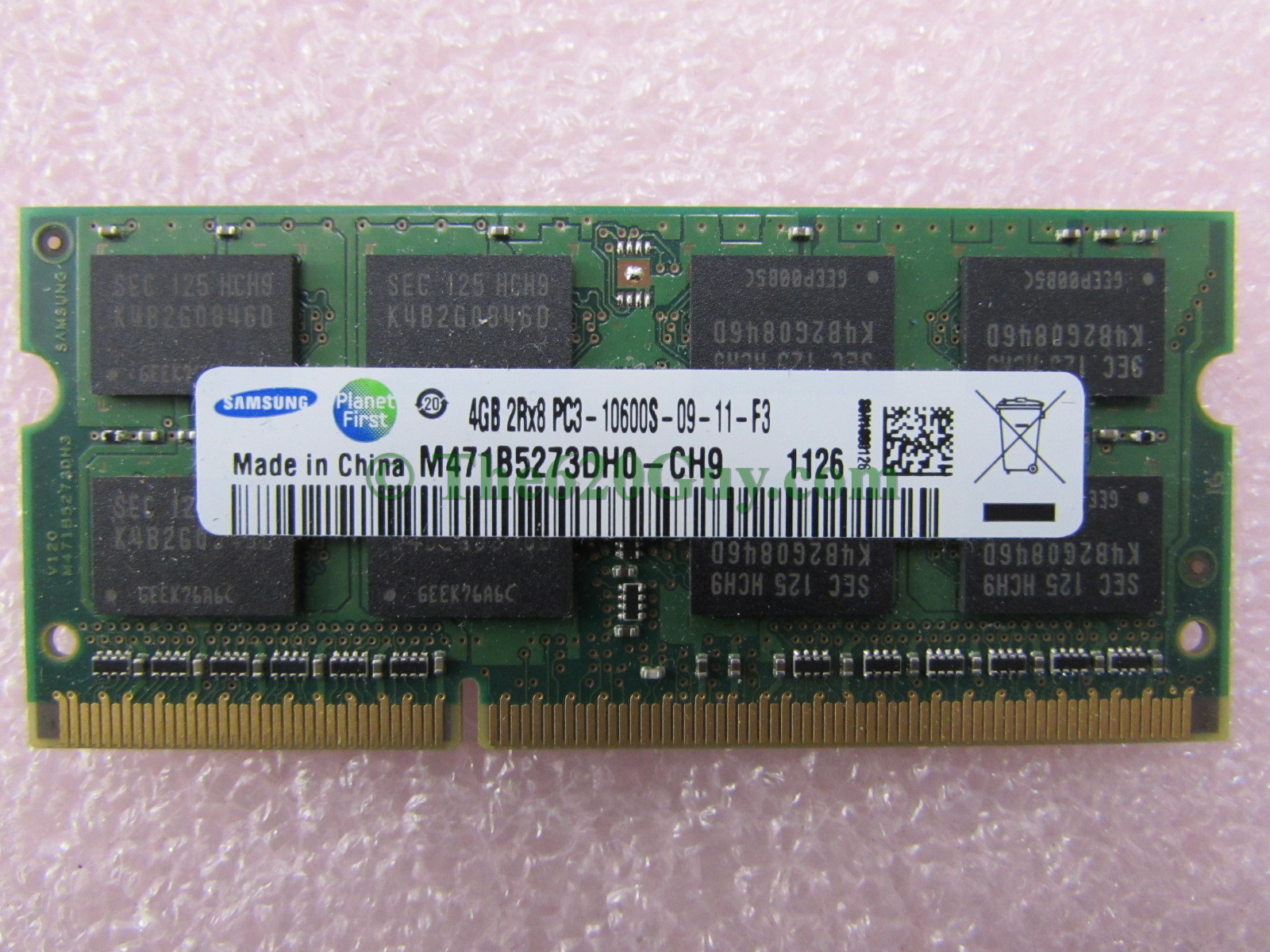 Samsung 4GB PC3-10600S DDR3 1333 SODIMM Memory M471B5273DH0-CH9 Lenovo ...