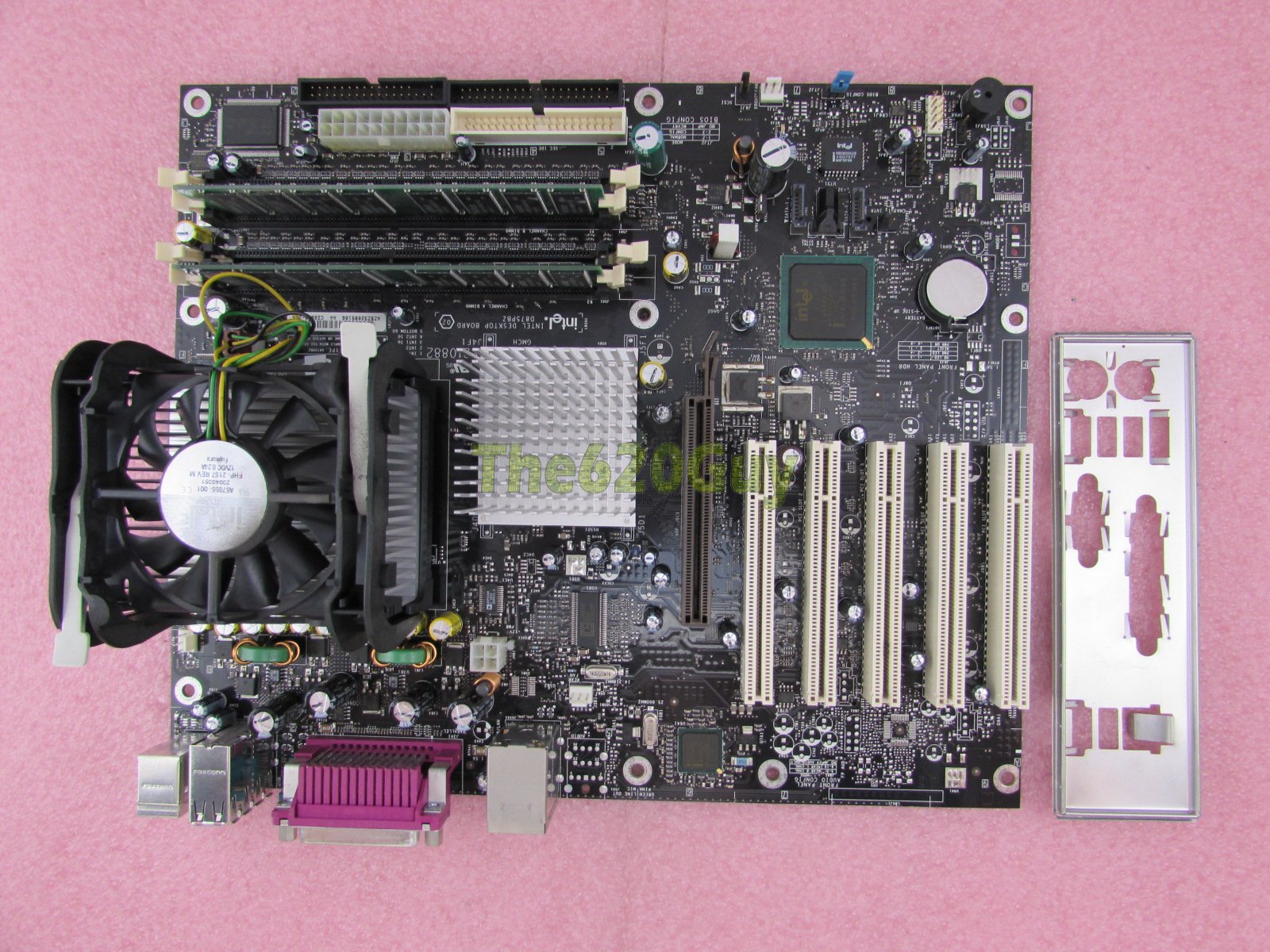 Intel D875PBZ Black Motherboard + Pentium 4 2.6GHz CPU + 1GB RAM + HSF
