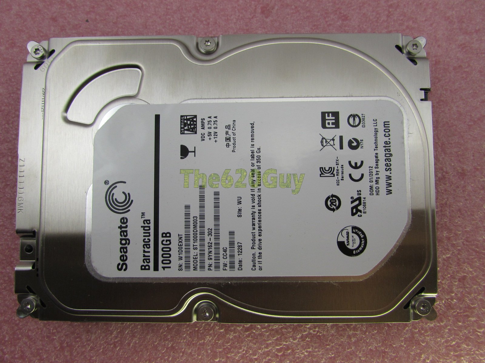 Seagate ST1000DM003 Barracuda 1TB 7200 RPM 64MB SATA III Hard Drive HDD