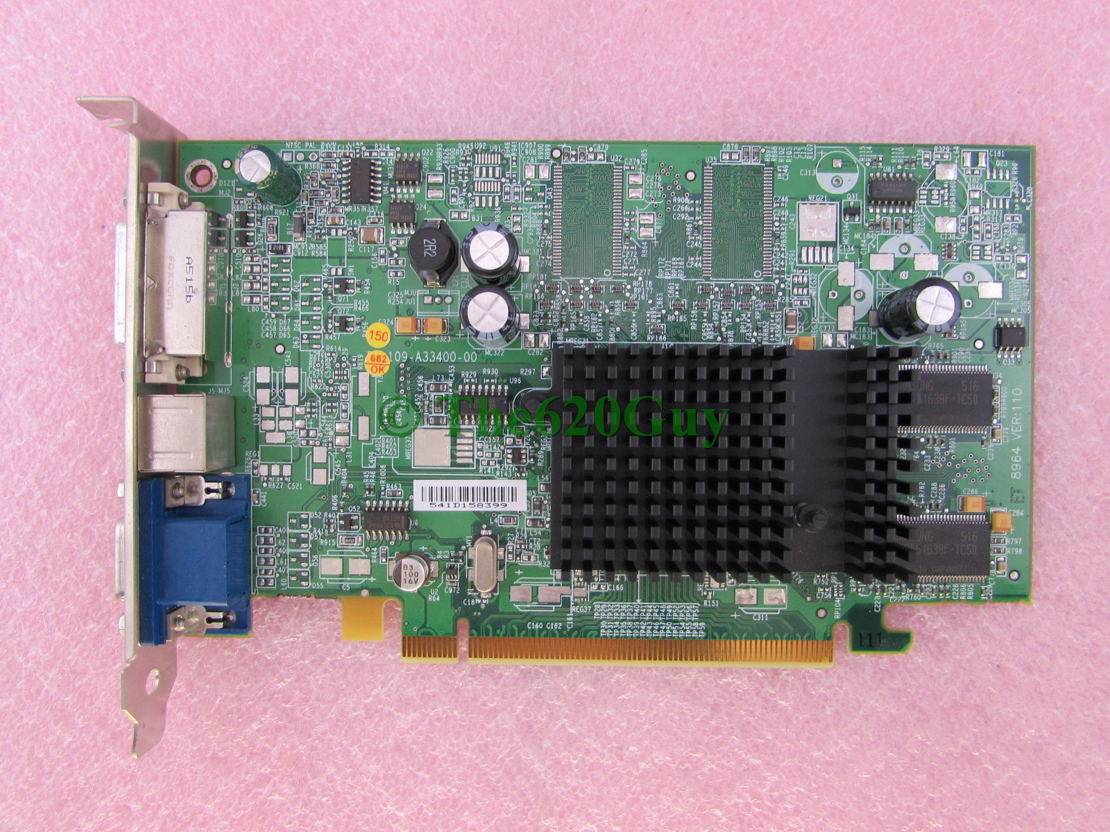 Dell F3988 ATI Radeon X300 128MB DDR 128-Bit PCIe x16 VGA/DVI/TV-Out Video Card