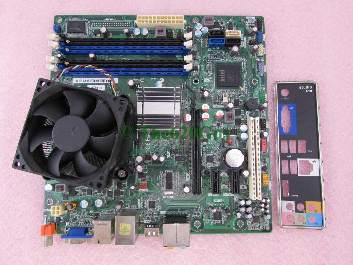 Dell Studio 540 Motherboard IPIEL-RN2 M017G + PDC E5300  CPU + Fan  I/O PT 