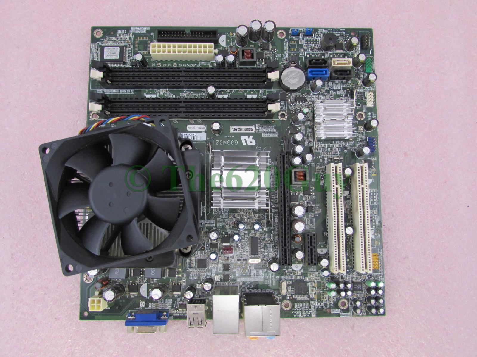 Dell Inspiron 530 G33M02 Motherboard G679R + Pentium E5200 2.5Ghz CPU