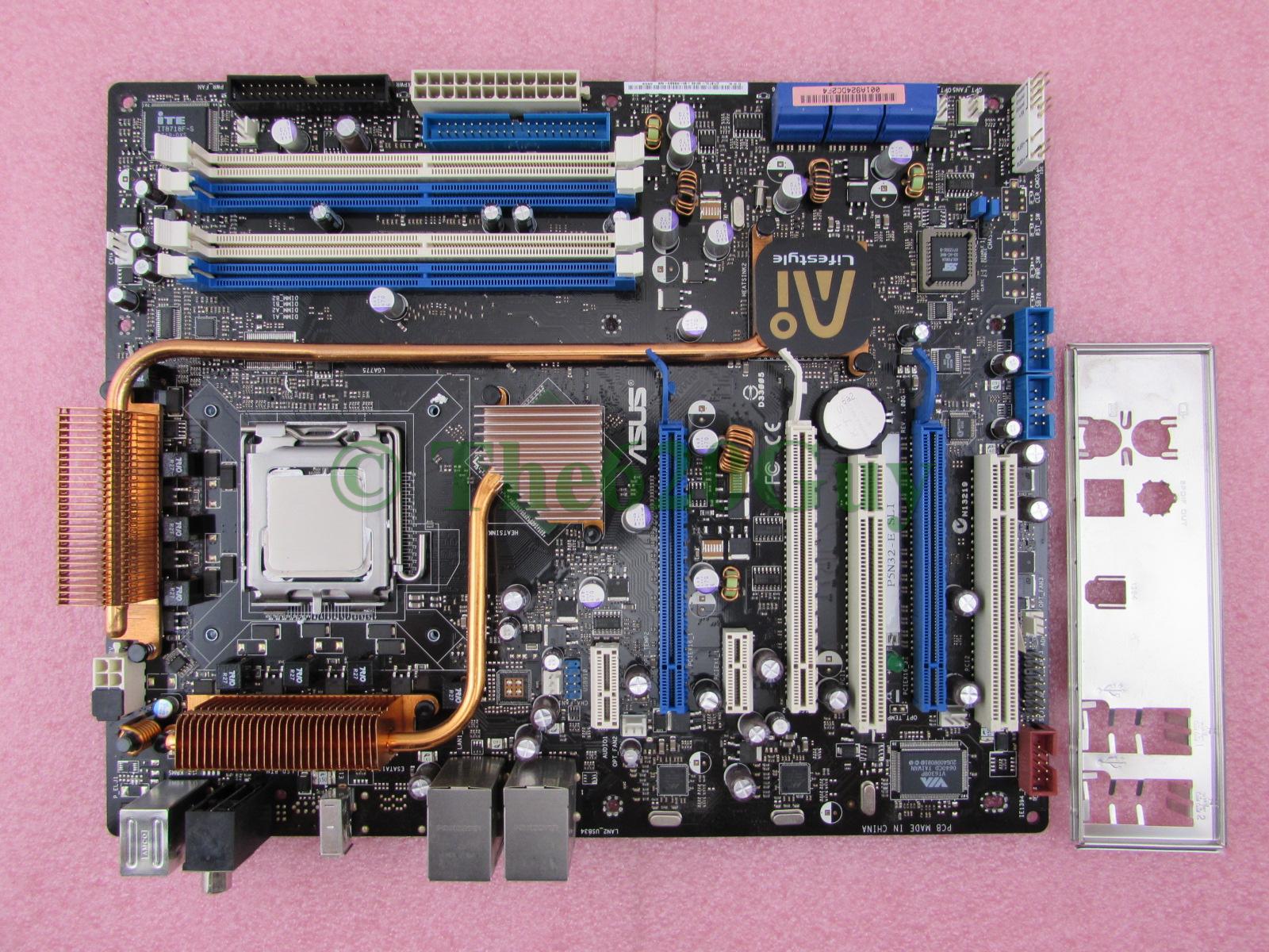 N 32. P5n32-e SLI сзади. ASUS p5n32-e SLI. ASUS p5n32 SLI Rev 1.02. NVIDIA NFORCE 680i.