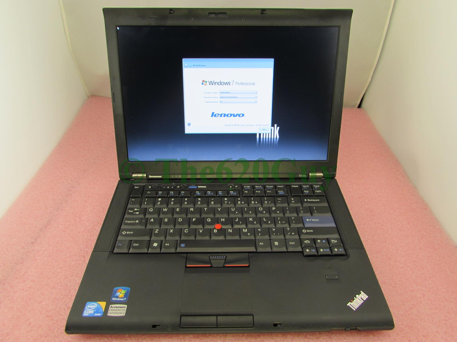 Lenovo ThinkPad T410s Laptop 14.1″ i5 2.4GHz 4GB 128GB SSD DVDRW Thin ...