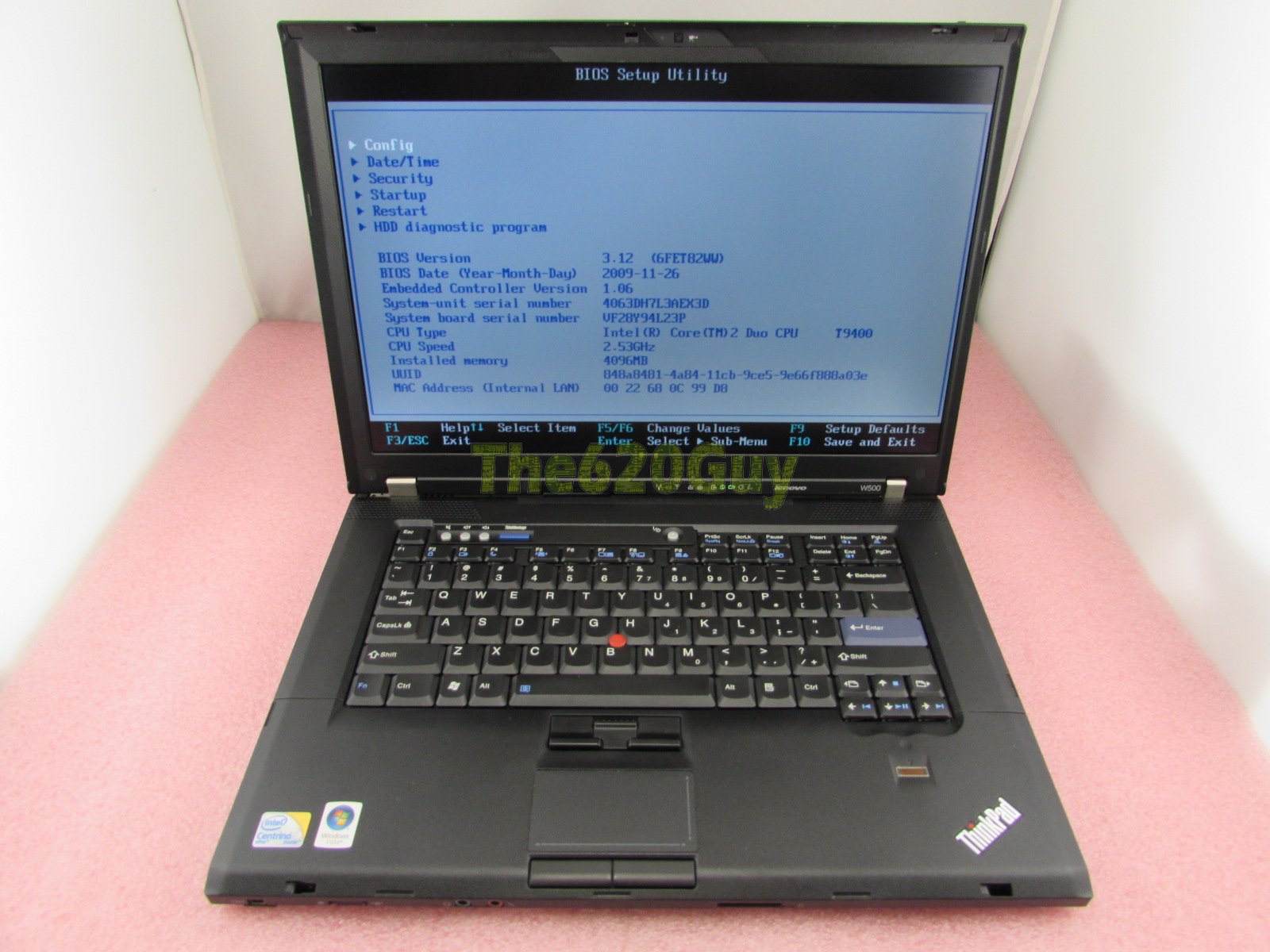 Lenovo ThinkPad W500 Laptop 15.4″ C2D 2.53GHz 4GB DVD±RW ATI FireGL ...