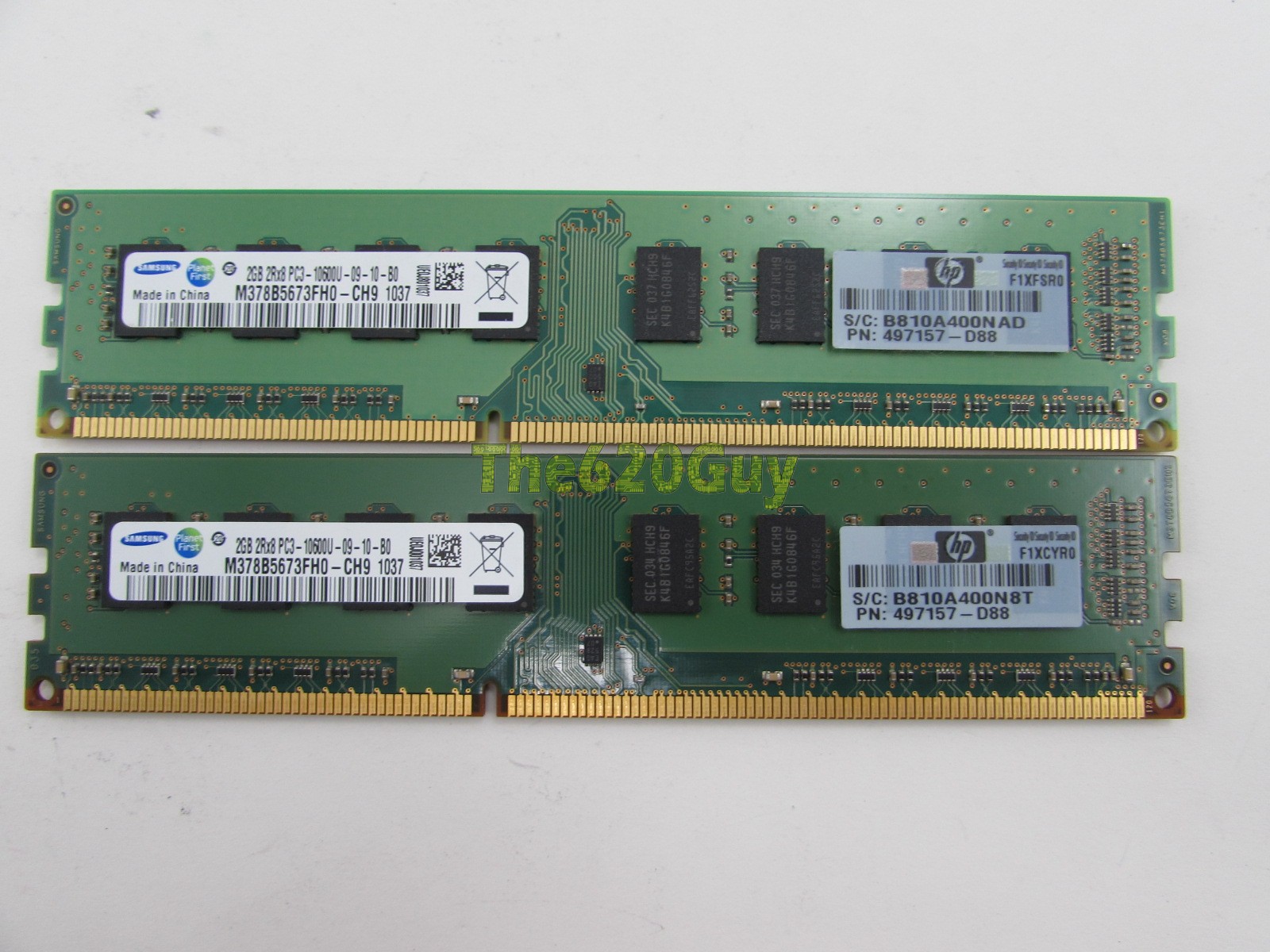 Micron 2 GB HP 497157-D88 PC3-10600U 1333 MHz 1Rx8 DDR3 NON-ECC memoria computer 
