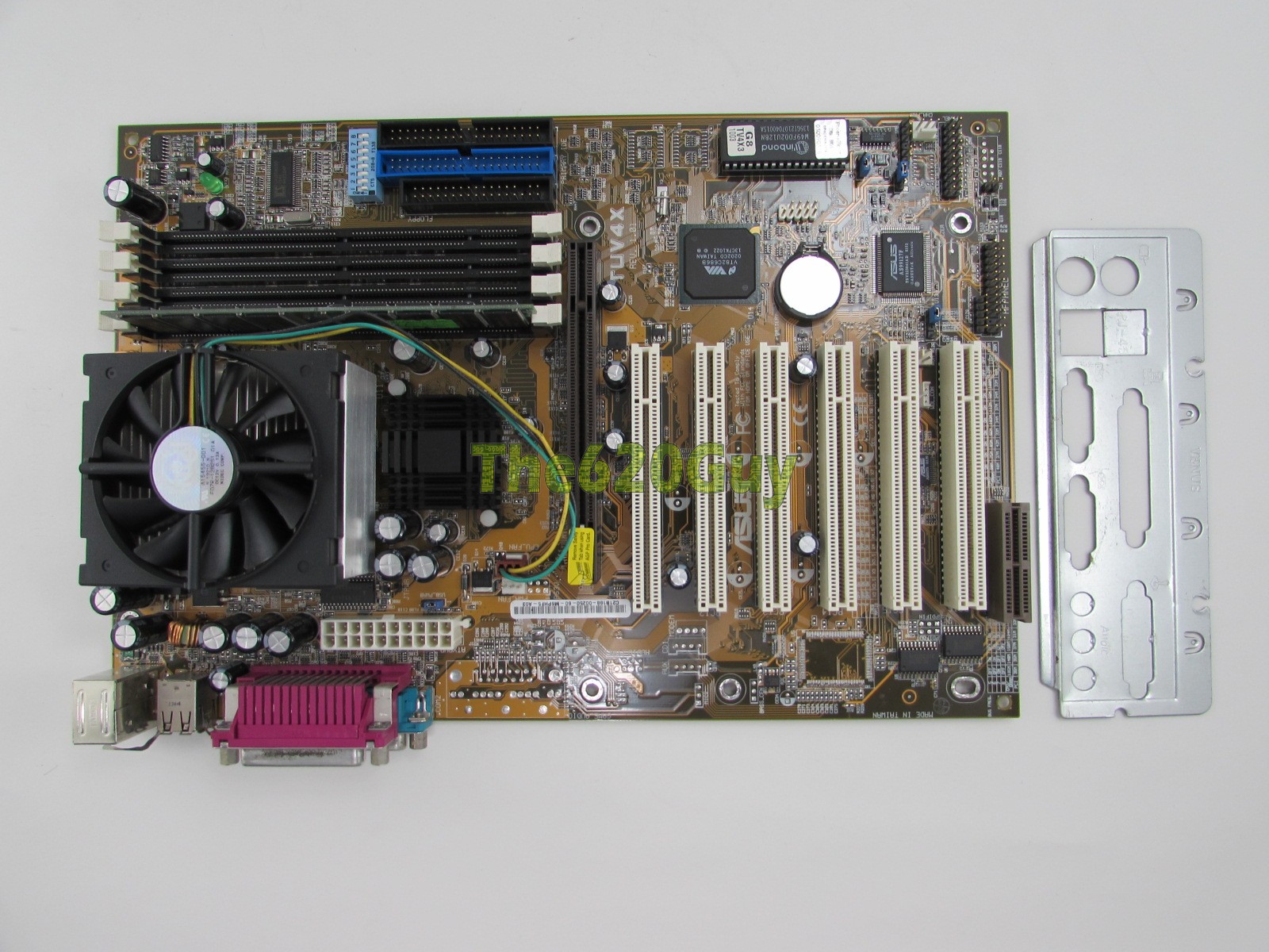 Asus TUV4X REV 1.01 Motherboard + Celeron 900MHz CPU + 256MB RAM + HSF ...