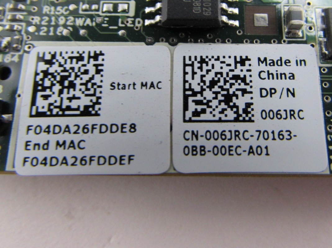 The620Guy Lot of 16 Dell 06JRC 006JRC Broadcom 5709S 1Gb Quad Port Mezzanine Network Card